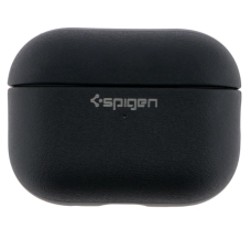 Чехол футляр для наушников AirPods 4 Spigen Ring Leather Armor Black