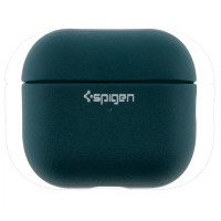 Чохол-футляр для навушників AirPods 4 Spigen Ring Leather Armor Dark Green