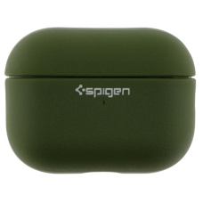 Чехол футляр для наушников AirPods 4 Spigen Ring Leather Armor Army Green