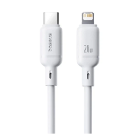 Кабель USB-C to Lightning Baseus Silky Series PD 20W 2m Білий
