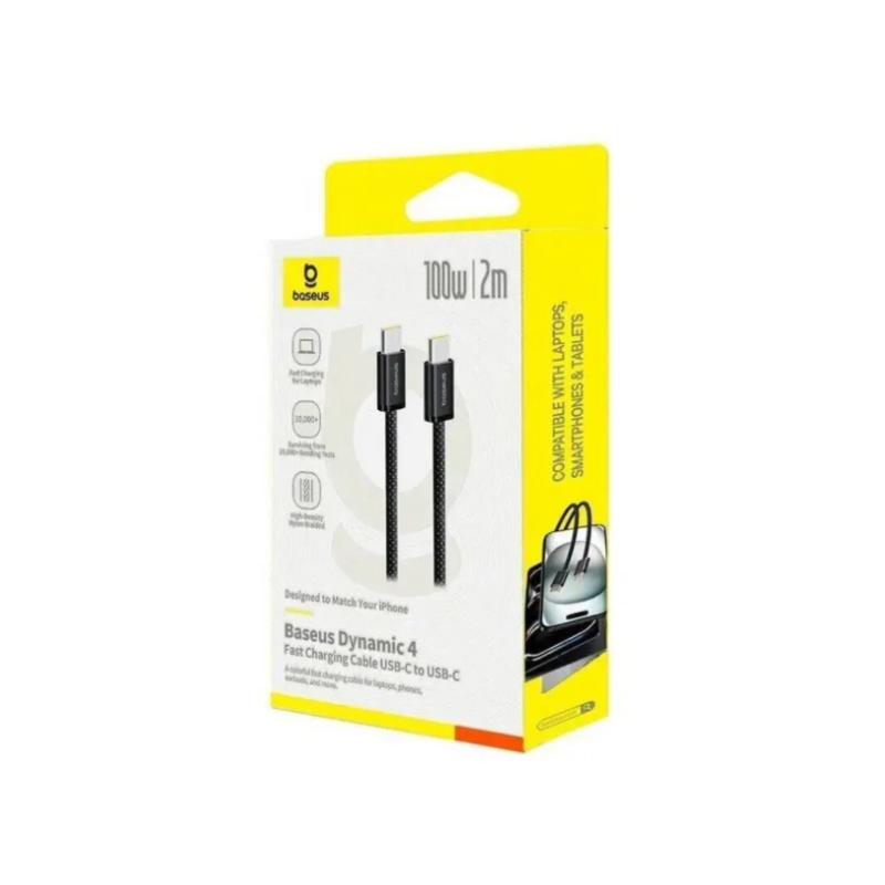Кабель Type C-Type C Baseus Dynamic 4 Fast Charging 100W 2m Black