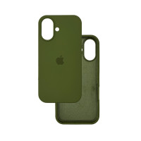 Чехол Silicone Case Зеленый (Dark olive) iPhone 17