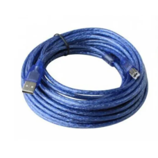 Кабель USB 2.0 AM-BM (10m) blue
