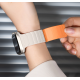 Ремінець Hoco WA39 Flexible series (магнітний, силіконовий) (38,40,41mm) Бежево-помаранчевий