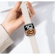 Ремінець Hoco WA39 Flexible series (магнітний, силіконовий) (38,40,41mm) Бежево-помаранчевий