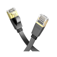 Патч корд (сетевой кабель) плоский Hoco US07 CAT6 10m