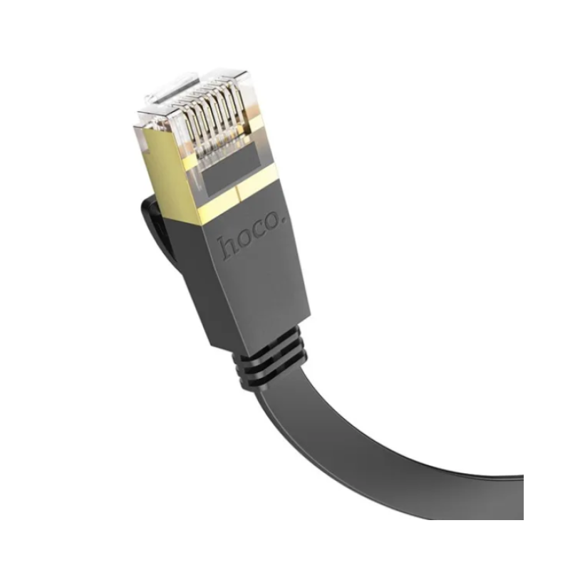 Патч корд (сетевой кабель) плоский Hoco US07 CAT6 10m