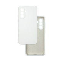 Чехол накладка Silicone Cover Soft Touch ЗК Samsung A57 Белый