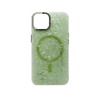 Чехол накладка Luxury Marble iPhone 14 / 13 Green