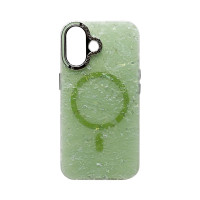 Чехол накладка Luxury Marble iPhone 16 Green