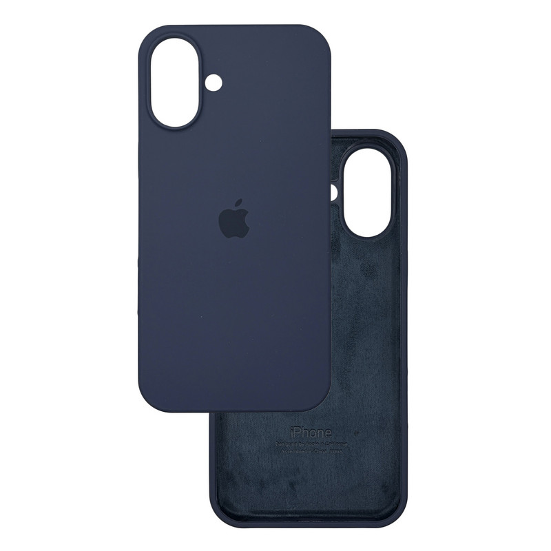 Чехол Silicone Case iPhone 16 Plus Темно-синий (Midnight Blue)