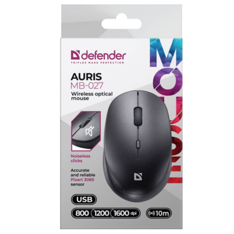 Мышь беспроводная Defender MB-027 Black