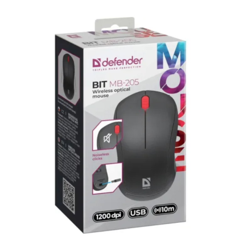 Бездротова миша Defender MB-205 Black