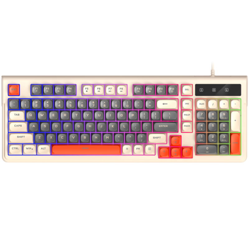 Провідна клавіатура T-Wolf T13 Eng/UA RGB захист від вологи