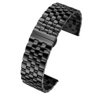 Ремінець Amazfit/Samsung Metall Rolex design 22 mm Black