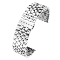 Ремінець Amazfit/Samsung Metall Rolex design 22 mm Silver