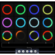 Кільцева світлодіодна Led Лампа 33cm MJ36 RGB 14inch з кріпленням для телефону
