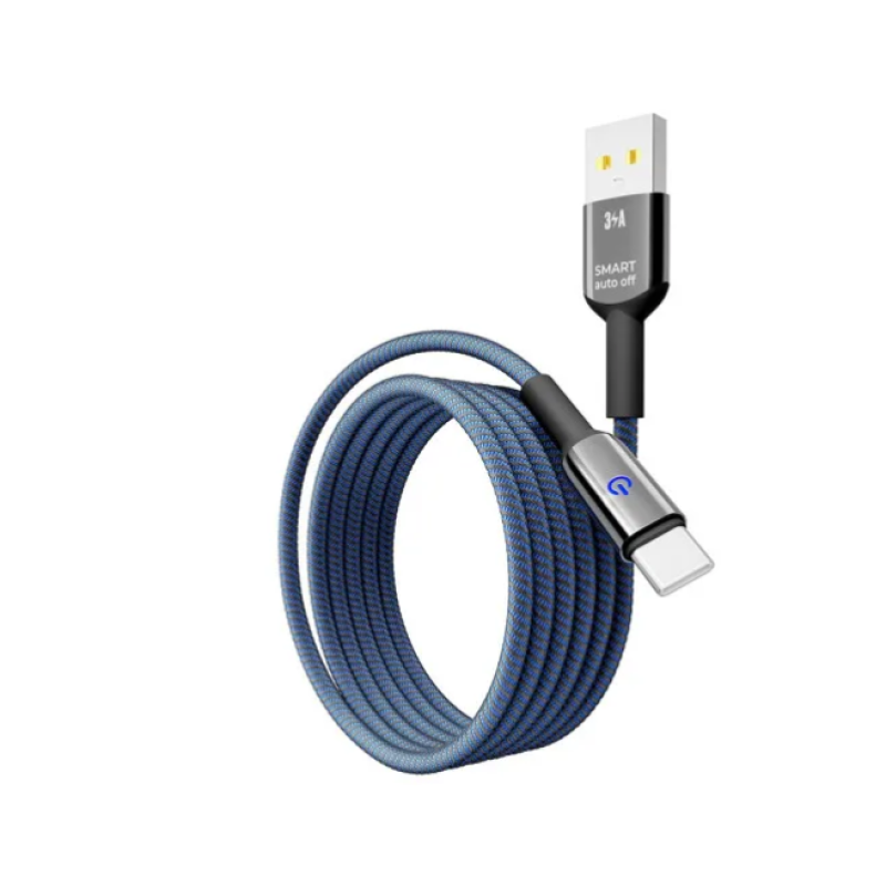 Кабель USB-Type C YOKI EXTRA YK-SM31 3A 1.2m Black