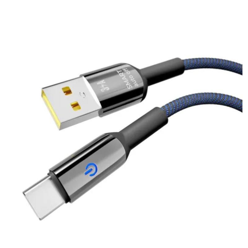 Кабель USB-Type C YOKI EXTRA YK-SM31 3A 1.2m Black