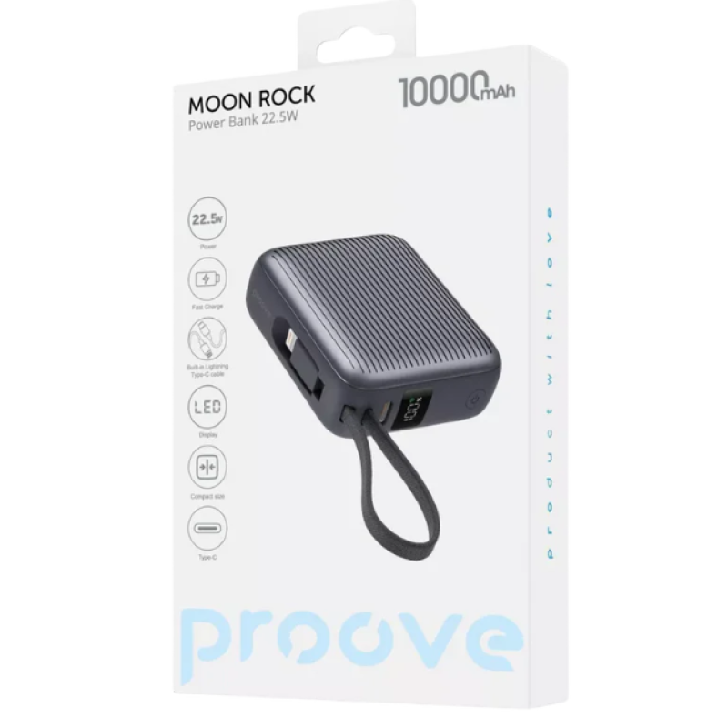 Power Bank Proove Moon Rock 22.5W 10000mAh