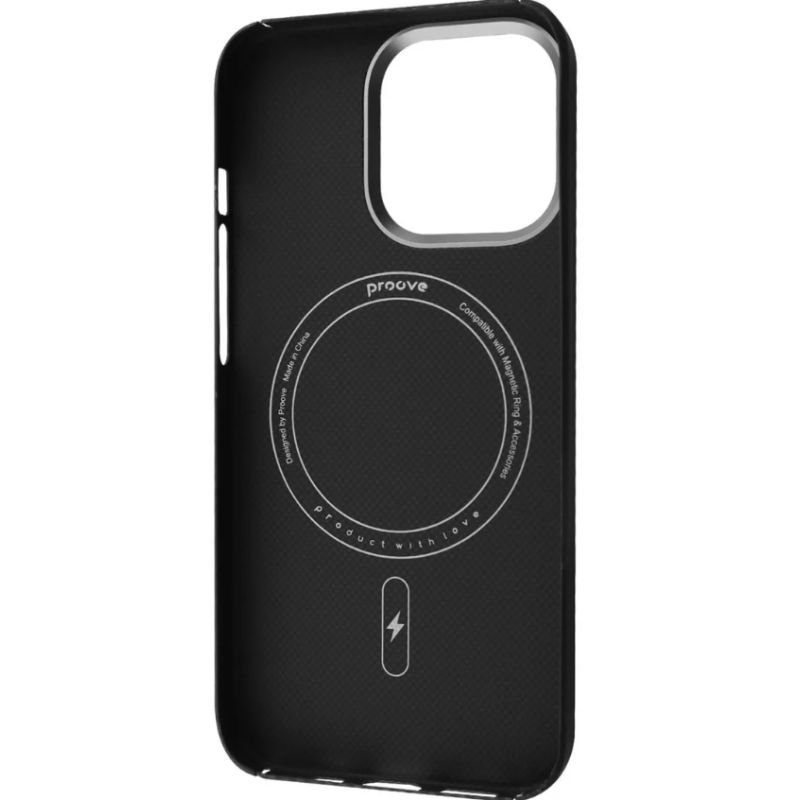 Чохол Proove Carbon Slim with Magnetic Ring iPhone 15 Pro Max Black
