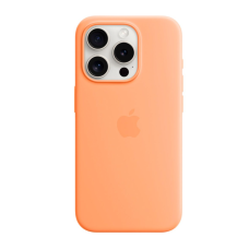 Чехол Silicone Case Original with MagSafe с анимацией iPhone 15 Pro Орнжевый (Sorbet)