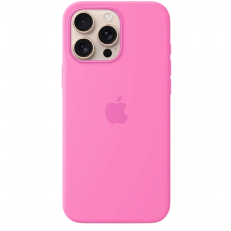 Чохол Silicone Case Original with MagSafe з анімацією iPhone 16 Pro Рожевий  (Peony)