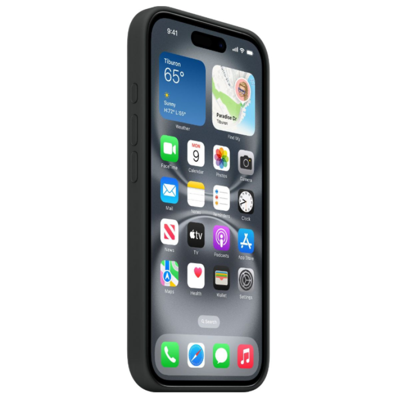 Чохол Silicone Case Original with MagSafe з анімацією iPhone 17 Чорний (Black)