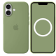 Чохол Silicone Case Original with MagSafe з анімацією iPhone 17 Зелений (Light Moss)