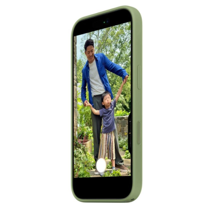 Чохол Silicone Case Original with MagSafe з анімацією iPhone 17 Зелений (Light Moss)