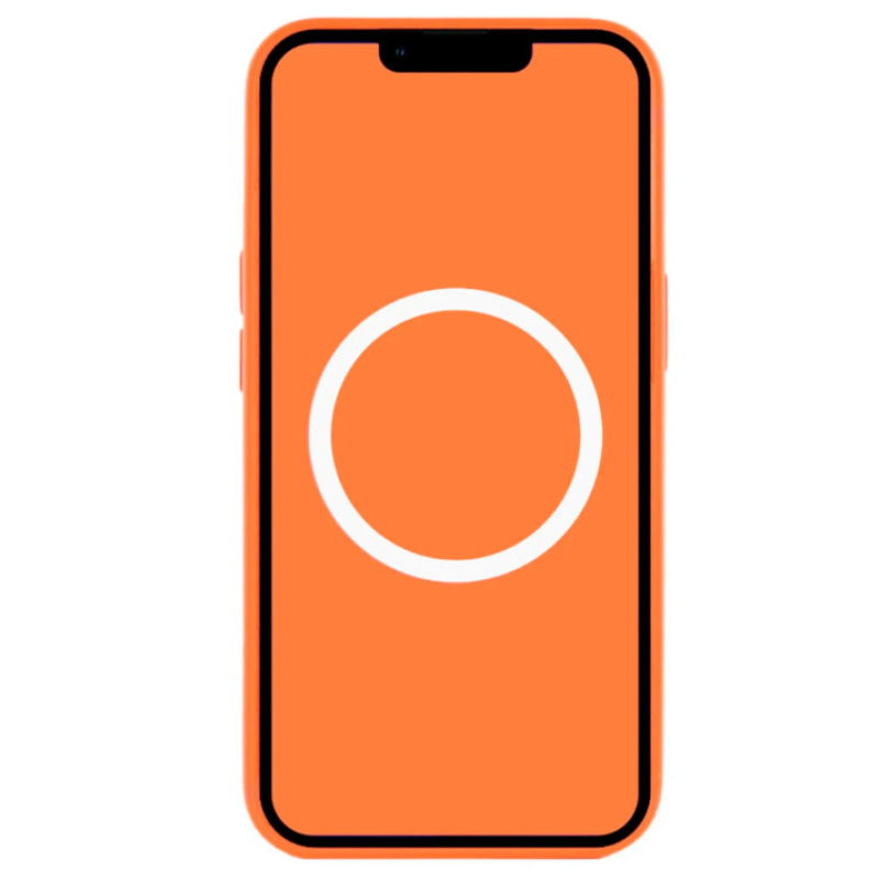 Чехол Silicone Case Original with MagSafe с анимацией iPhone 17 Оранжевый (Orange)