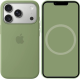 Чохол Silicone Case Original with MagSafe з анімацією iPhone 17 Pro Max Зелений (Light Moss)