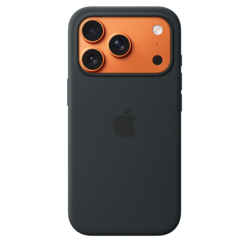 Чохол Silicone Case Original with MagSafe з анімацією iPhone 17 Pro Max Чорний (Black)