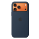 Чехол Silicone Case Original with MagSafe с анимацией iPhone 17 Pro Max Синий (Midhight)