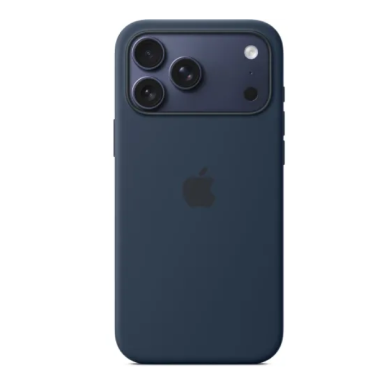 Чехол Silicone Case Original with MagSafe с анимацией iPhone 17 Pro Max Синий (Midhight)