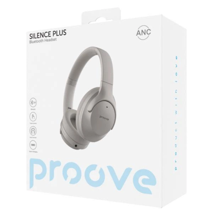 Навушники Bluetooth Proove Silence Plus ANC Gray