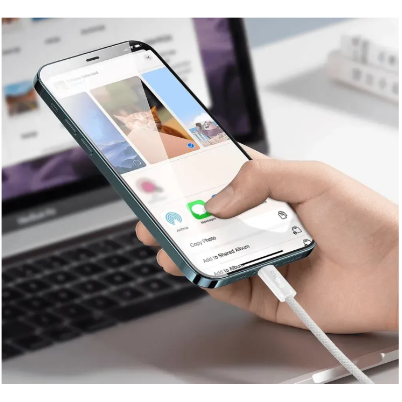 Кабель USB-C to Lightning Baseus Dynamic Series 20W 1m Белый