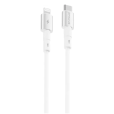 Кабель USB-C to Lightning Proove Silicraft 27W 1m Білий