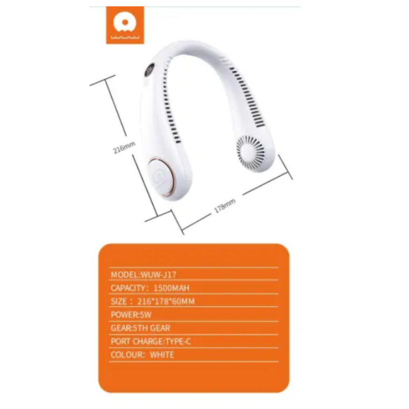 Нашийний вентилятор WUW J17 1500mAh