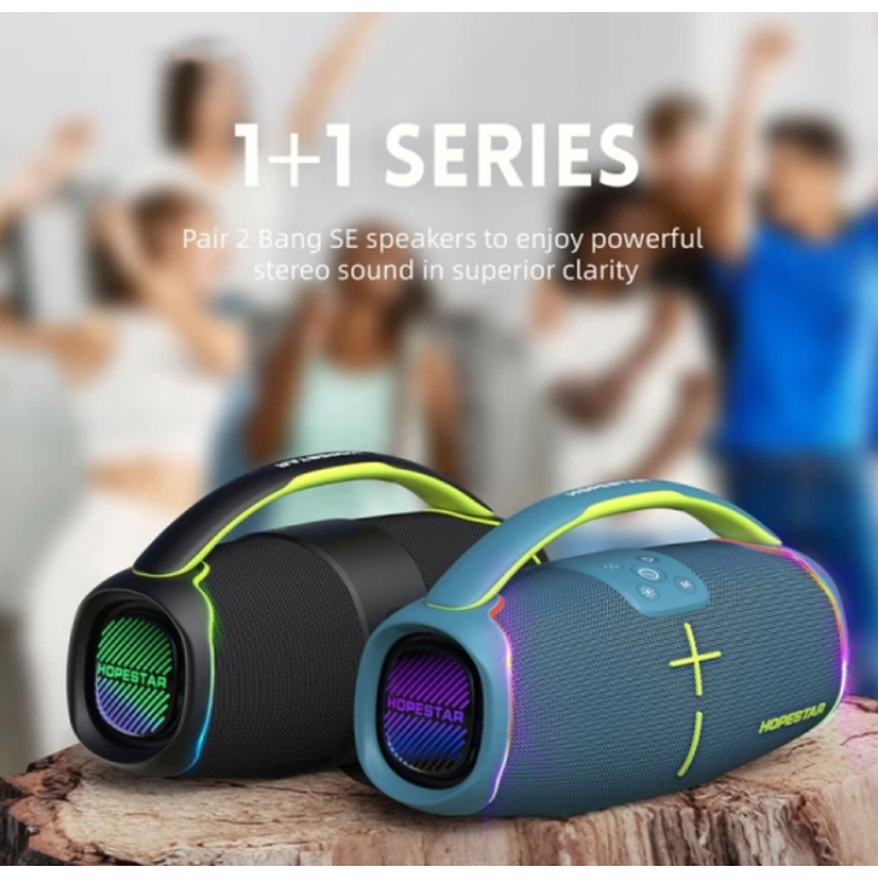 Портативна колонка HOPESTAR H61 50W, 6000mAh (33,9*18,7*14,8 см)