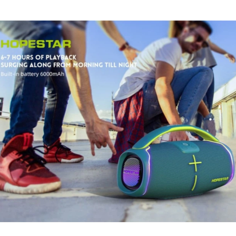 Портативна колонка HOPESTAR H61 50W, 6000mAh (33,9*18,7*14,8 см)