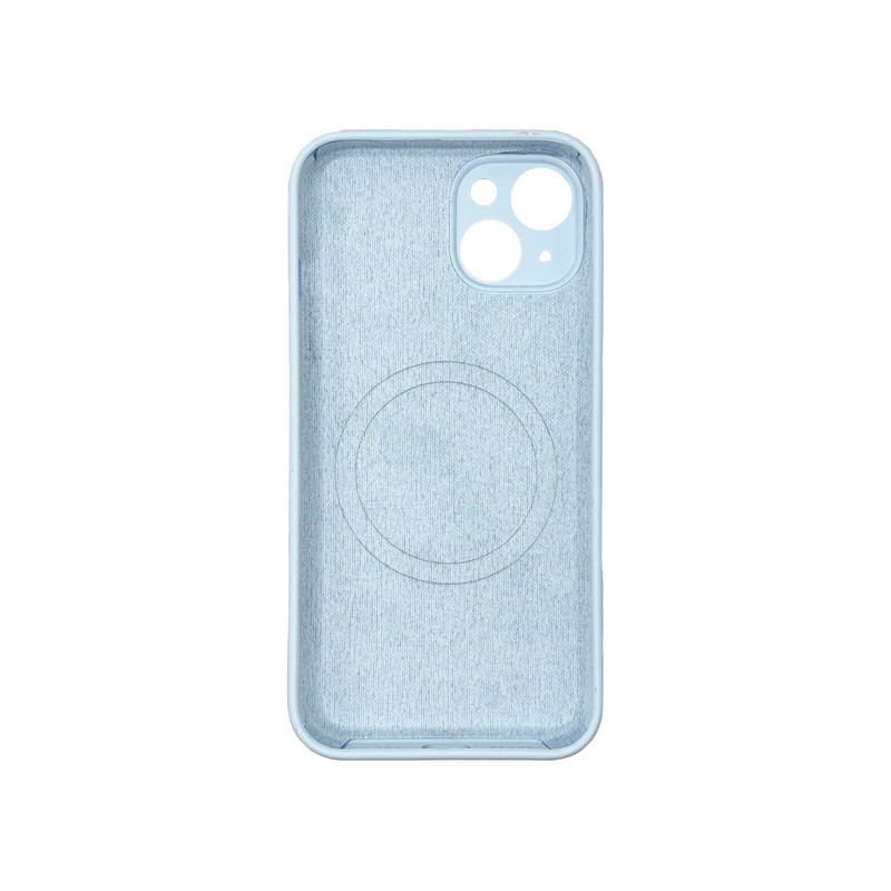 Чехол Silicone Case Vision MagSafe светло-голубой iPhone 14