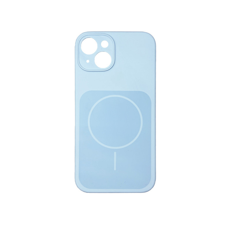 Чехол Silicone Case Vision MagSafe светло-голубой iPhone 14