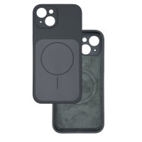Чехол Silicone Case Vision MagSafe темно-серый iPhone 14