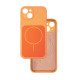 Чехол Silicone Case Vision MagSafe оранжевый iPhone 14