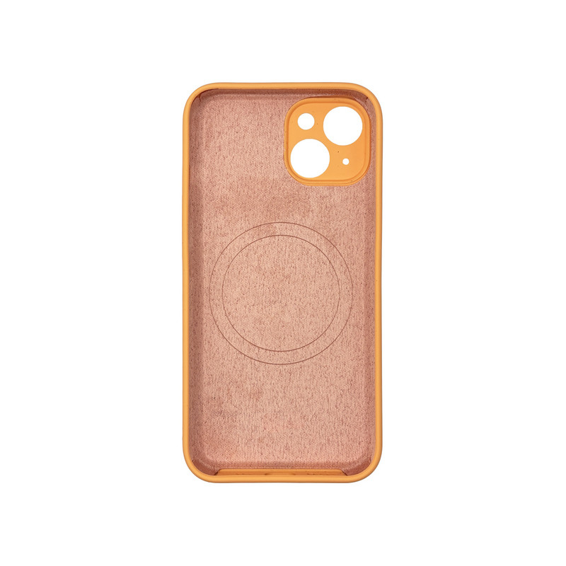 Чехол Silicone Case Vision MagSafe оранжевый iPhone 14