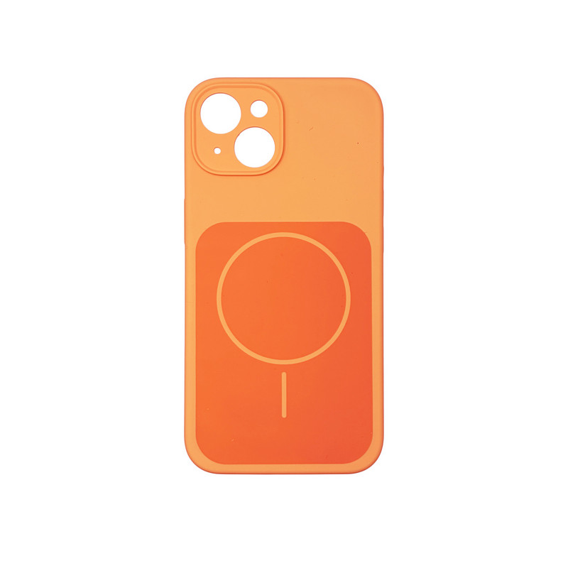 Чехол Silicone Case Vision MagSafe оранжевый iPhone 14