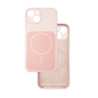 Чохол Silicone Case Vision MagSafe пудра iPhone 14