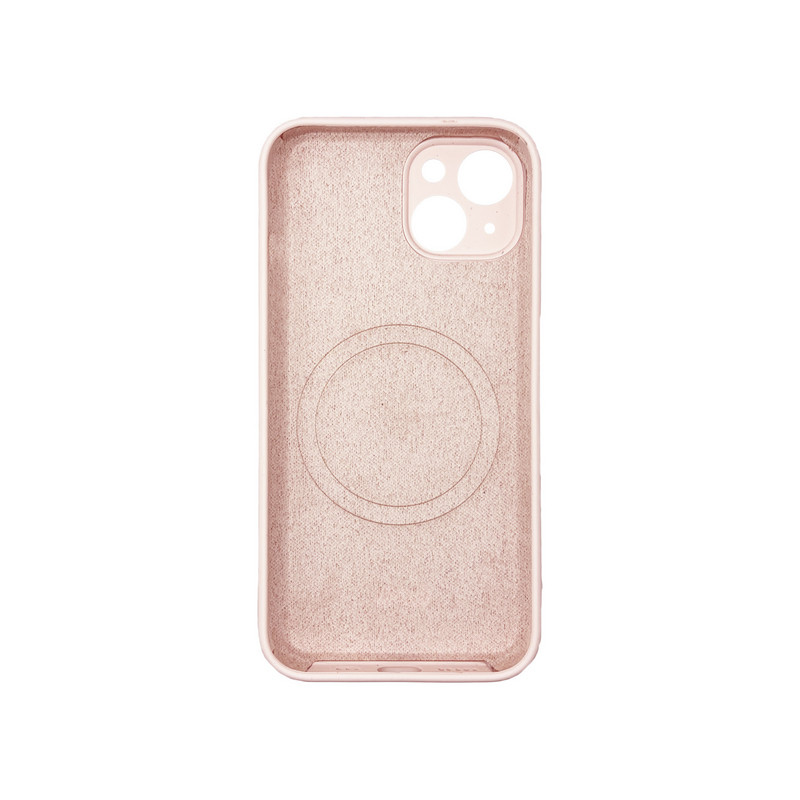 Чехол Silicone Case Vision MagSafe пудра iPhone 14