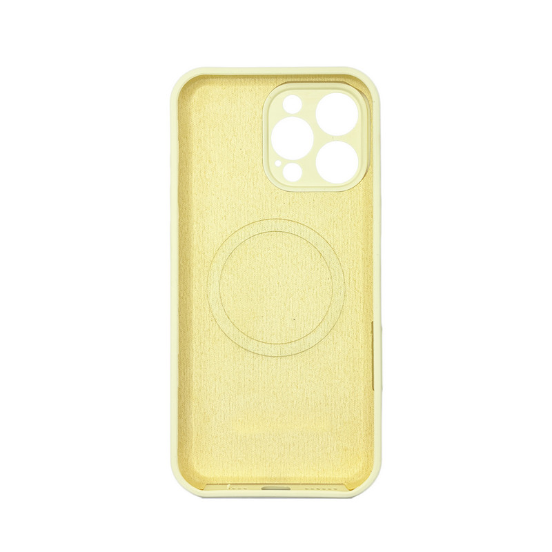 Чехол Silicone Case Vision MagSafe жёлтый iPhone 14 Pro Max